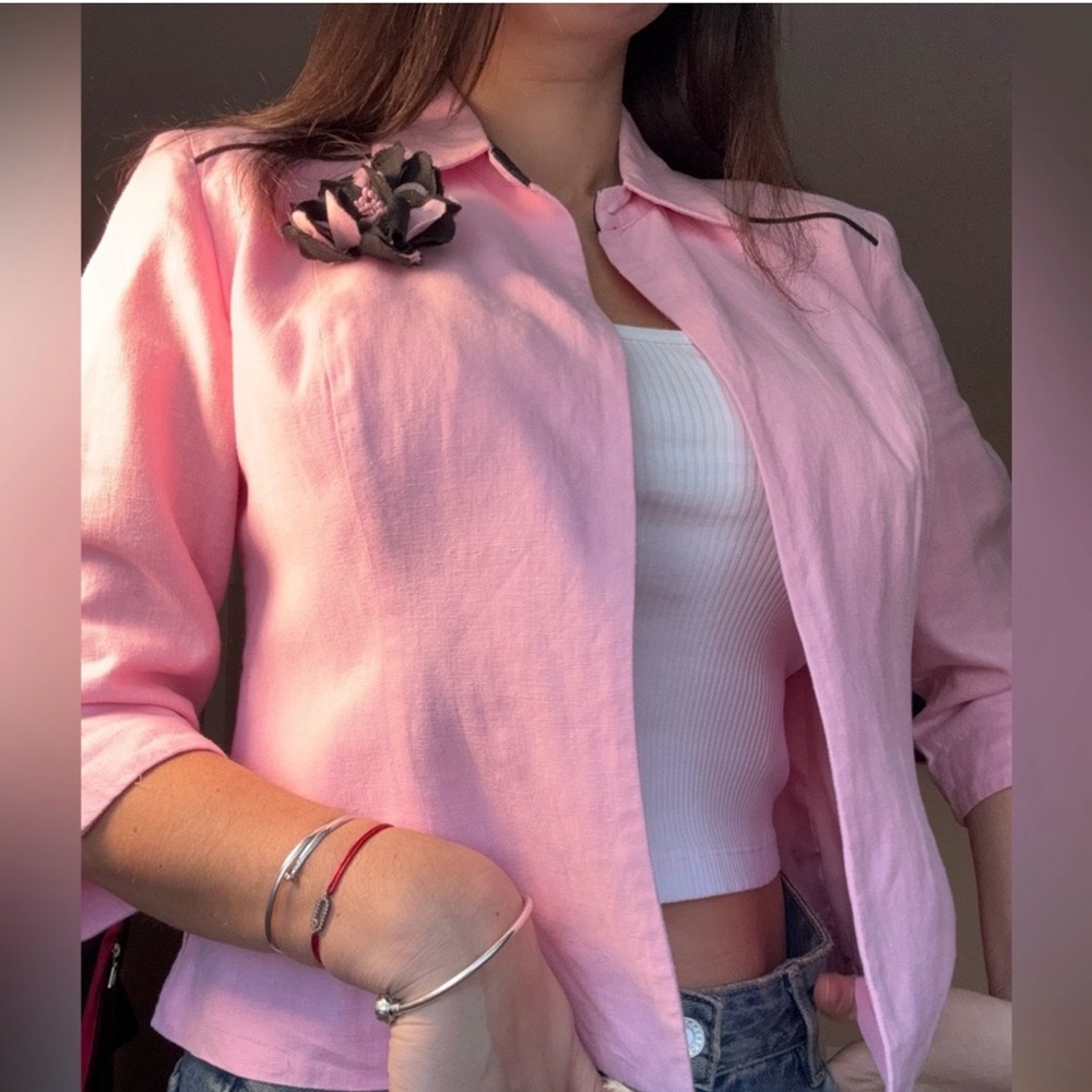 Sag Harbor Pink Dress Blazer